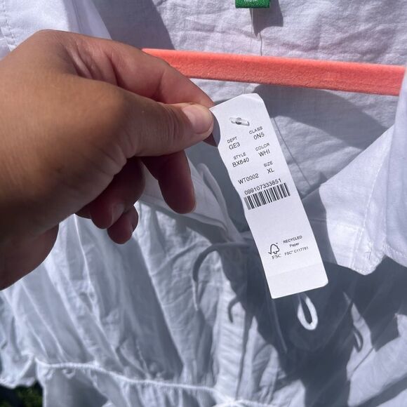 J Crew Tie Front Beach Dress in Cotton Voile NWT - Picture 6 of 7